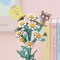 Hello Kitty® and Friends Pompompurin & Chococat Chamomile - 3D Wooden Flower Puzzle